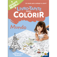 LIVRO TAPETE P/COLORIR MUNDO 98X68CM 1157710